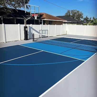 basketball court and pickleball court